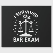 Advocaat heeft het barexamen overleefd cadeaupapier (Vlak)