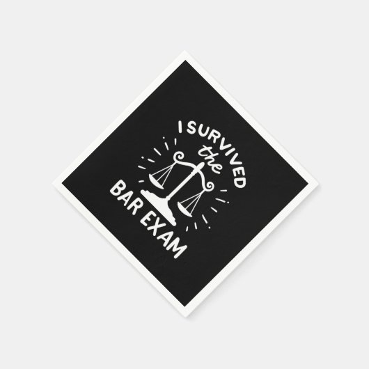 Advocaat heeft het barexamen overleefd servet (Hoek)