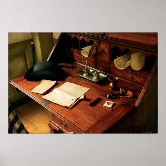Advocaat - Het bureau van een heer Poster (Voorkant)