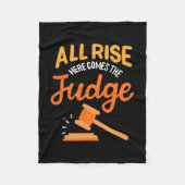 Advocaat hier komt de rechter aan fleece deken (Voorkant)