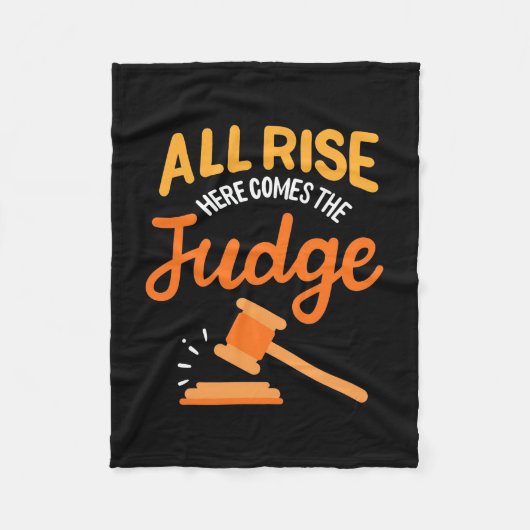 Advocaat hier komt de rechter aan fleece deken (Voorkant)