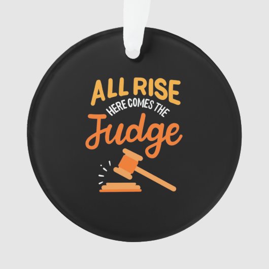 Advocaat hier komt de rechter aan ornament (voorkant)