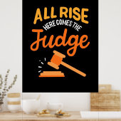 Advocaat hier komt de rechter aan poster (Keuken)