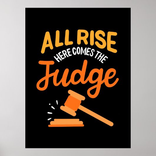 Advocaat hier komt de rechter aan poster (Voorkant)