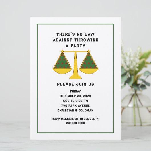 Advocaat Holiday Kaart (Staand voorkant)