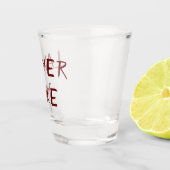 Advocaat Humor | Aanklager Joke Quote Brushstroke Shot Glas (Rechts)