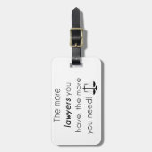 Advocaat humor bagagelabel (Voorkant verticaal)