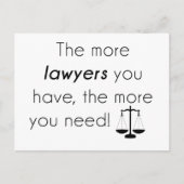 Advocaat humor briefkaart (Voorkant)