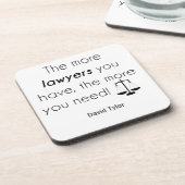 Advocaat humor drankjes onderzetter (Linkerzijde)