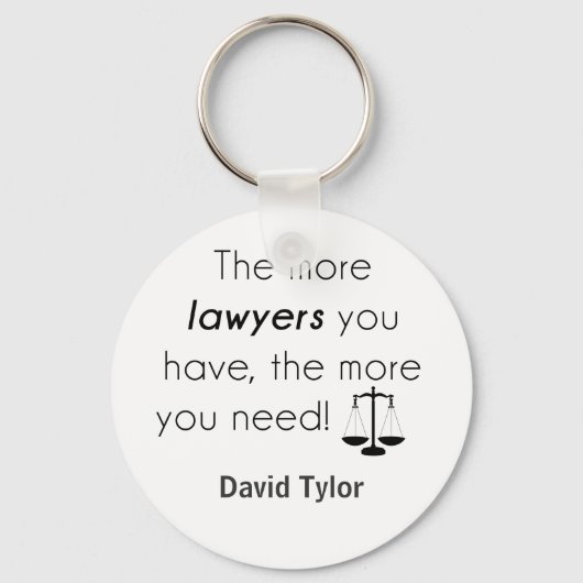 Advocaat humor sleutelhanger (Voorkant)