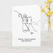 Advocaat Humor Wenskaart Kaart (Gele Bloem)