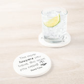 Advocaat humor zandsteen onderzetter (Zijkant)