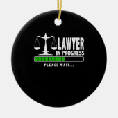 Advocaat in behandeling keramisch ornament (Voorkant)