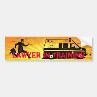 Advocaat in opleiding bumpersticker