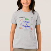 Advocaat in opleiding Tri-Blend shirt (Voorkant)
