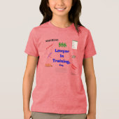 Advocaat in opleiding Tri-Blend shirt (Voorkant)