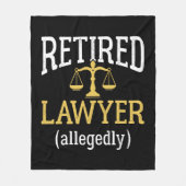 Advocaat in ruste fleece deken (Voorkant)