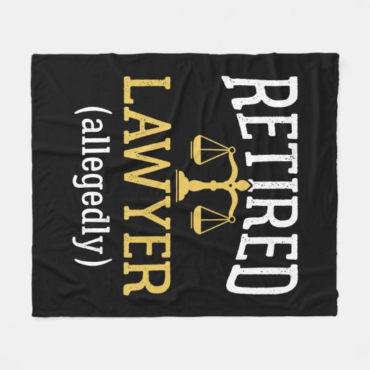 Advocaat in ruste fleece deken (Voorkant (Horizontaal))