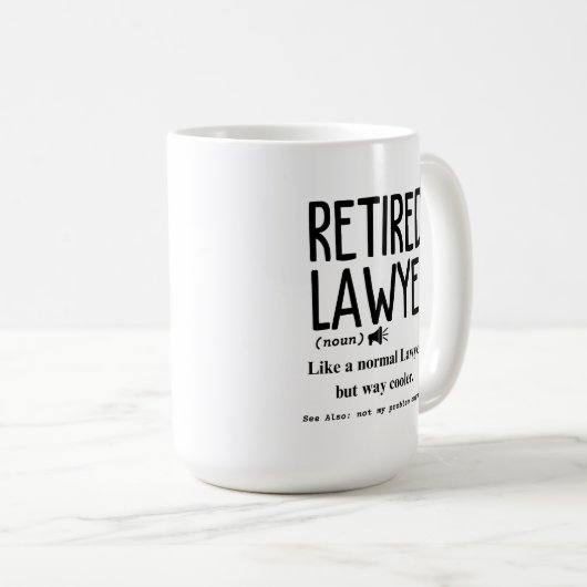 Advocaat in ruste koffiemok (Voorkant rechts)