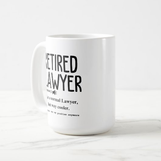 Advocaat in ruste koffiemok (Voorkant links)