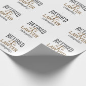 Advocaat in ruste Naar verluidt procureur Cadeaupapier (Hoek)