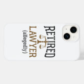 Advocaat in ruste Naar verluidt procureur Case-Mate iPhone Case (Achterkant (horizontaal))
