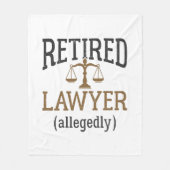 Advocaat in ruste Naar verluidt procureur Fleece Deken (Voorkant)