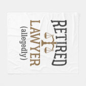 Advocaat in ruste Naar verluidt procureur Fleece Deken (Voorkant (Horizontaal))