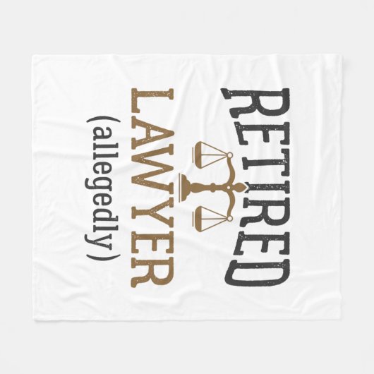 Advocaat in ruste Naar verluidt procureur Fleece Deken (Voorkant (Horizontaal))