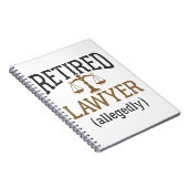 Advocaat in ruste Naar verluidt procureur Notitieboek (Rechterzijde)