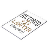 Advocaat in ruste Naar verluidt procureur Notitieboek (Linkerzijde)