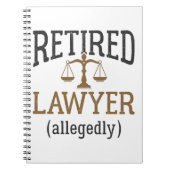 Advocaat in ruste Naar verluidt procureur Notitieboek (Voorkant)