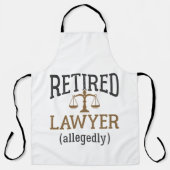 Advocaat in ruste Naar verluidt procureur Schort (Voorkant)