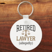 Advocaat in ruste Naar verluidt procureur Sleutelhanger (Voorkant)