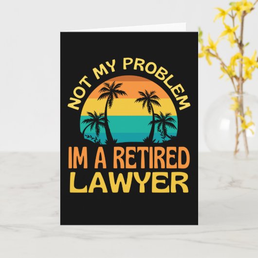 Advocaat in ruste niet meer mijn probleem kaart (Gele Bloem)