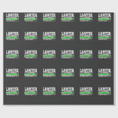 Advocaat in uitvoering Funny Law School Student Cadeaupapier (Vlak)