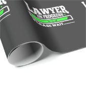 Advocaat in uitvoering Funny Law School Student Cadeaupapier (Rol Hoek)