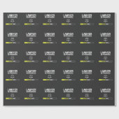 Advocaat in uitvoering Funny Law School Student Cadeaupapier (Vlak)