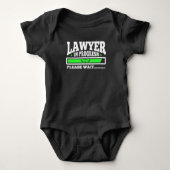 Advocaat in uitvoering Funny Law School Student Romper (Voorkant)