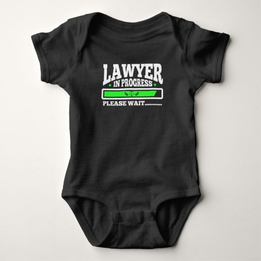 Advocaat in uitvoering Funny Law School Student Romper (Voorkant)