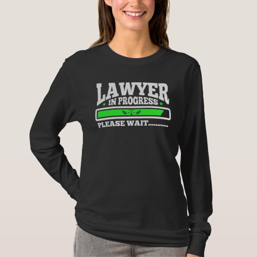 Advocaat in uitvoering Funny Law School Student T-shirt (Voorkant)