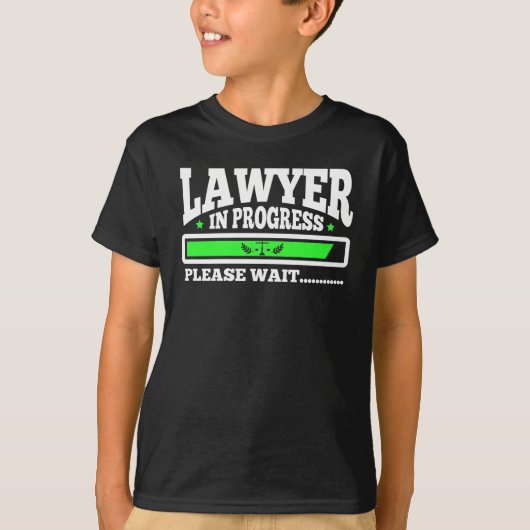 Advocaat in uitvoering Funny Law School Student T-shirt (Voorkant)