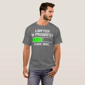 Advocaat in uitvoering Funny Law School Student T- T-shirt (Voorkant volledig)