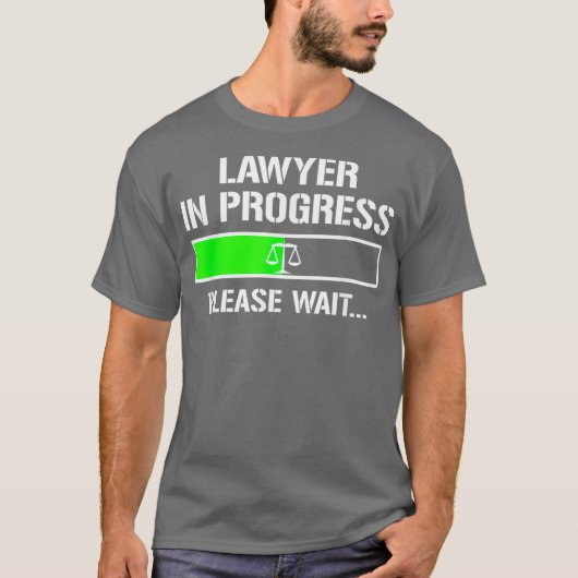 Advocaat in uitvoering Funny Law School Student T- T-shirt (Voorkant)