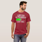 Advocaat in uitvoering Funny Law School Student T- T-shirt (Voorkant volledig)