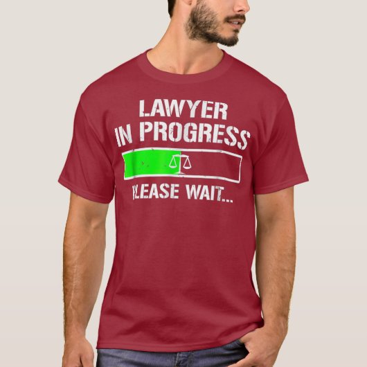 Advocaat in uitvoering Funny Law School Student T- T-shirt (Voorkant)