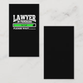 Advocaat in uitvoering Funny Law School Student Visitekaartje (Voorkant / Achterkant)