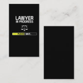 Advocaat in uitvoering Funny Law School Student Visitekaartje (Voorkant / Achterkant)