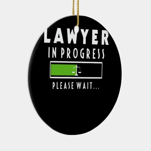 Advocaat in uitvoering T-shirt van wetenschapsscho Keramisch Ornament (Rechts)