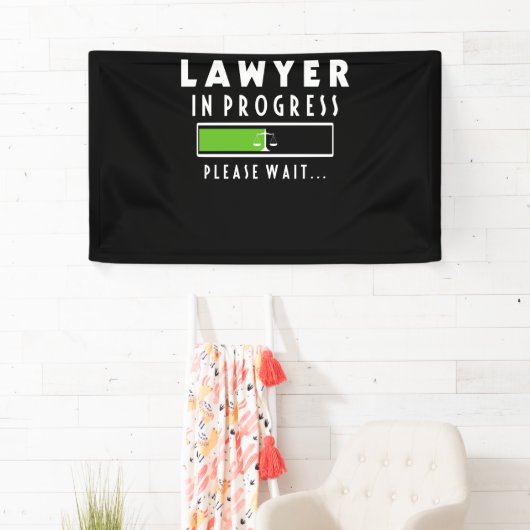 Advocaat in uitvoering T-shirt van wetenschapsscho Spandoek (Insitu)